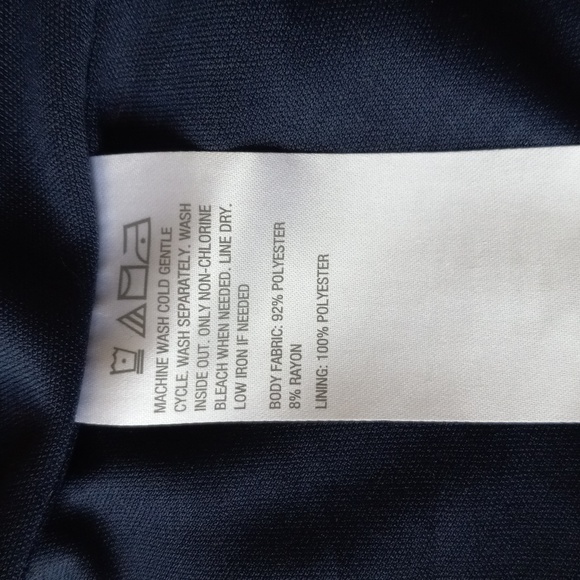 G by Giuliana navy blue and mustard color waist line jacket. Size M. - Picture 10 of 10